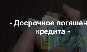 Refund of insurance after repayment of loan from Sberbank
